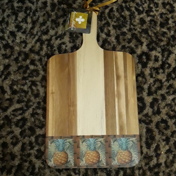 Annie Modica PINEAPPLE Wood Cutting Board Serving